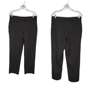 Investments Pinstripe Black/White Straight-Leg Business Casual/Dress Pants Sz 8R